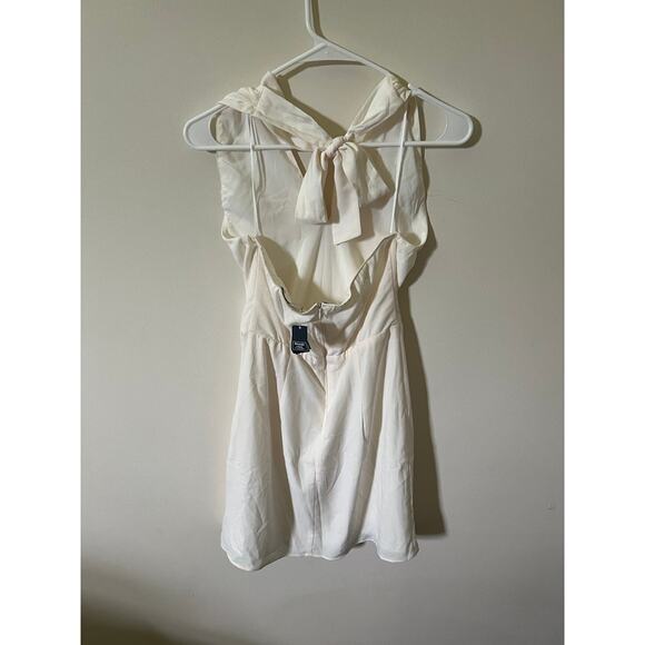 Abercrombie & Fitch White Halter Mini Dress - Picture 3 of 5
